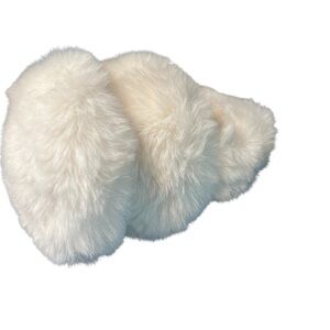 Fluffy White Faux Fur Earmuffs